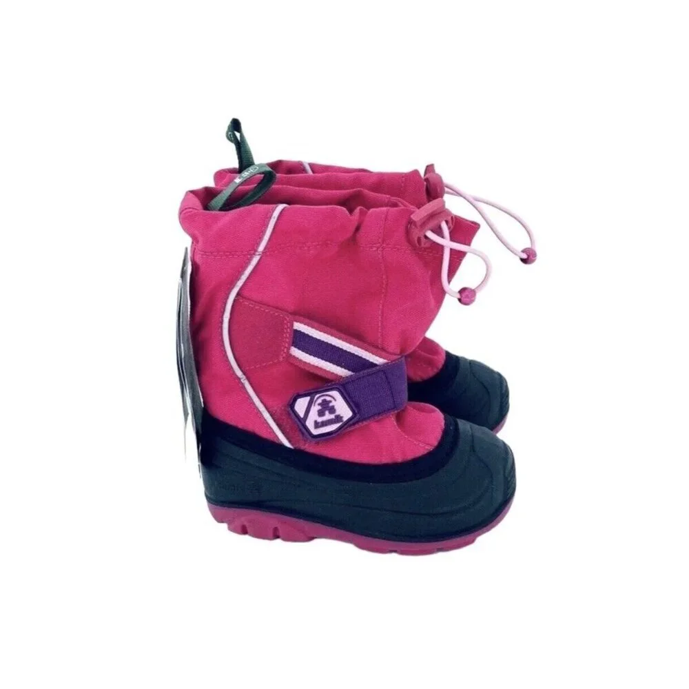 Kamik Snow Master Snowshell Pink Girls Kids Snow Winter Boots SZ 7 New